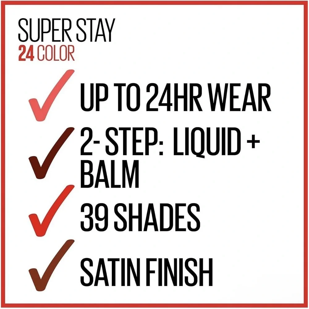 Maybelline SuperStay 24HR 2Step Longwear Liquid Lipstick 005 Everlasting Wine